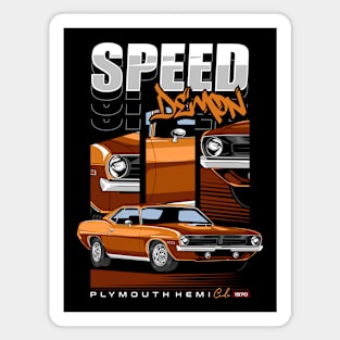 Retro 1970 Hemi Cuda Magnet